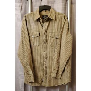 Nautica Jeans Co Type N3 Plaid Long Sleeve Button-Up Shirt Men's Size Medium EUC